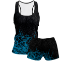 Conjunto voley mujer tirantes sublimado modelo líneas