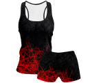 Conjunto voley mujer tirantes sublimado modelo líneas