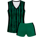 Conjunto voley mujer sin mangas sublimado modelo rayado