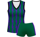Conjunto voley mujer sin mangas sublimado modelo bandas