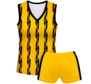 Conjunto voley mujer sin mangas sublimado modelo bandas