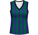 Conjunto voley mujer sin mangas sublimado modelo bandas