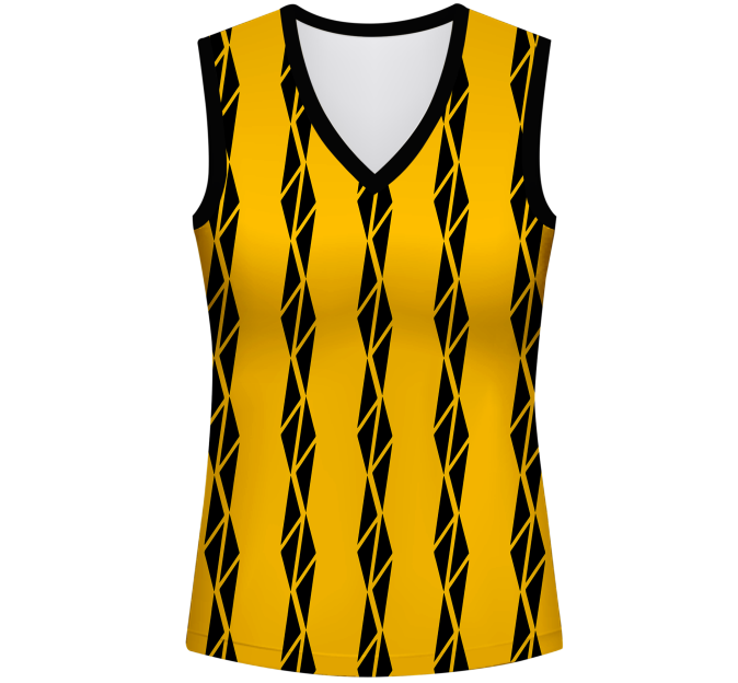 Conjunto voley mujer sin mangas sublimado modelo bandas