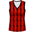Conjunto voley mujer sin mangas sublimado modelo bandas