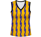 Conjunto voley mujer sin mangas sublimado modelo bandas