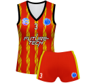 Conjunto voley mujer sin mangas sublimado modelo bandas