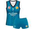 Conjunto voley mujer sin mangas sublimado modelo bandas