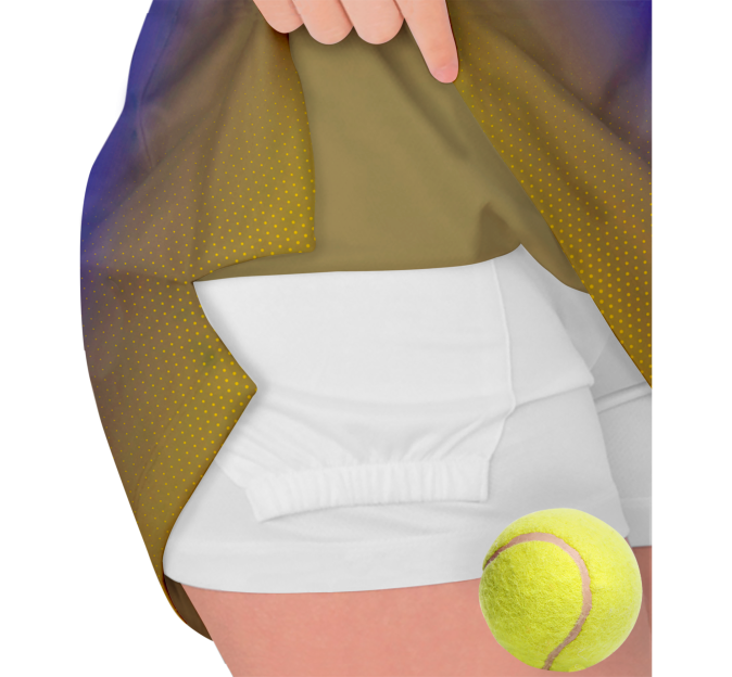 Conjunto pádel mujer manga corta sublimado modelo degradado