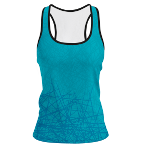 Conjunto pádel mujer tirantes sublimado modelo líneas