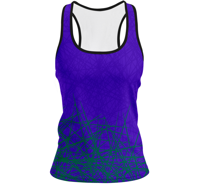 Conjunto pádel mujer tirantes sublimado modelo líneas