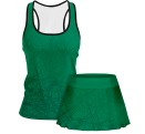 Conjunto pádel mujer tirantes sublimado modelo líneas