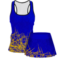 Conjunto pádel mujer tirantes sublimado modelo líneas
