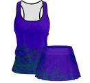 Conjunto pádel mujer tirantes sublimado modelo líneas