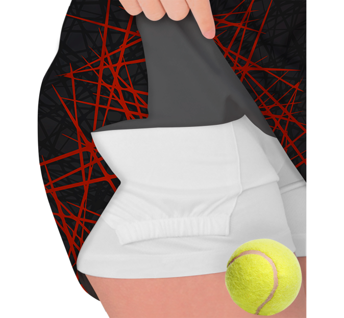 Conjunto pádel mujer tirantes sublimado modelo líneas