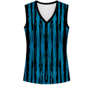 Conjunto pádel mujer sin mangas sublimado modelo rayado