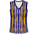 Conjunto pádel mujer sin mangas sublimado modelo rayado