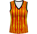 Conjunto pádel mujer sin mangas sublimado modelo rayado