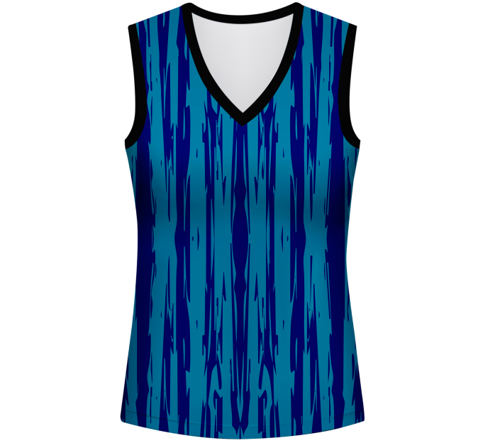 Conjunto pádel mujer sin mangas sublimado modelo rayado