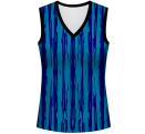 Conjunto pádel mujer sin mangas sublimado modelo rayado