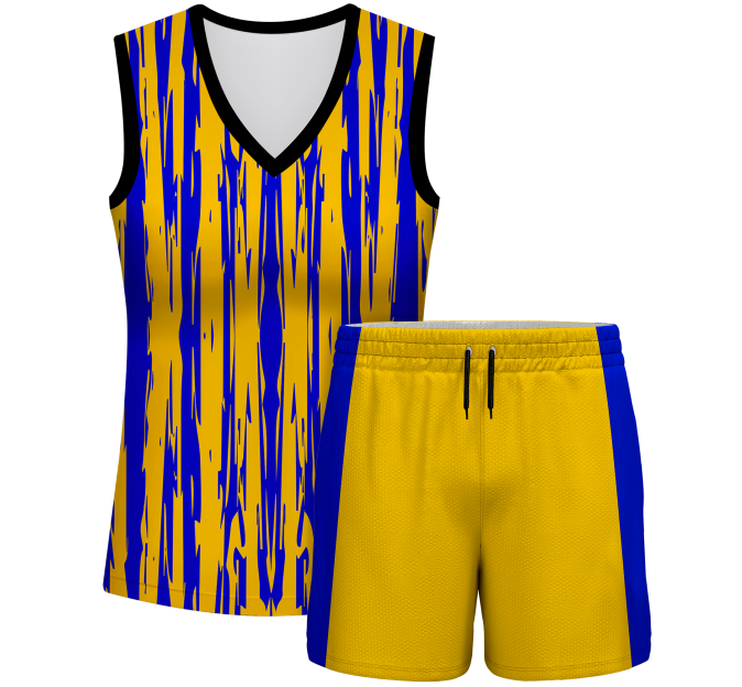 Conjunto pádel mujer sin mangas sublimado modelo rayado