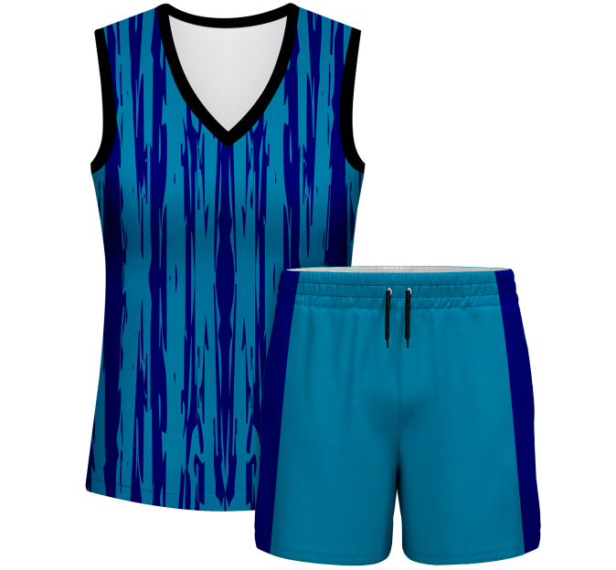 Conjunto pádel mujer sin mangas sublimado modelo rayado