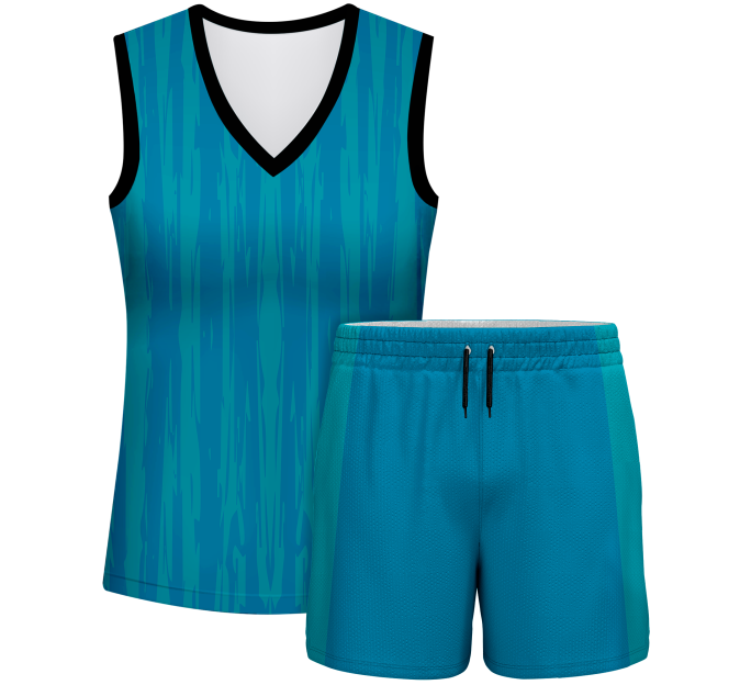 Conjunto pádel mujer sin mangas sublimado modelo rayado