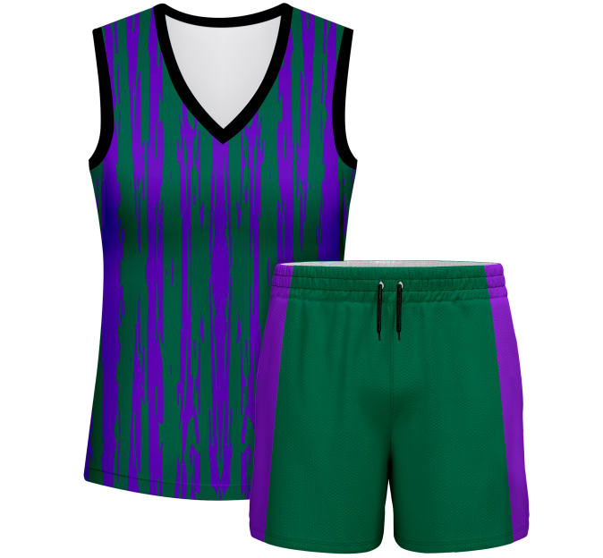 Conjunto pádel mujer sin mangas sublimado modelo rayado