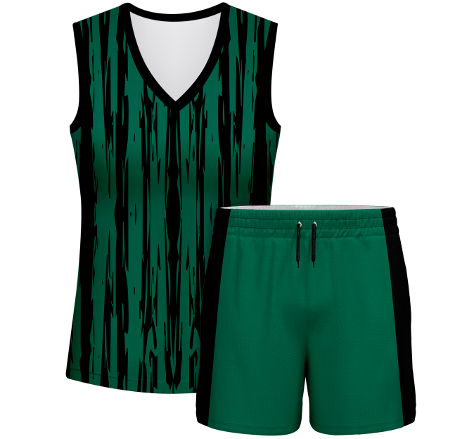 Conjunto pádel mujer sin mangas sublimado modelo rayado