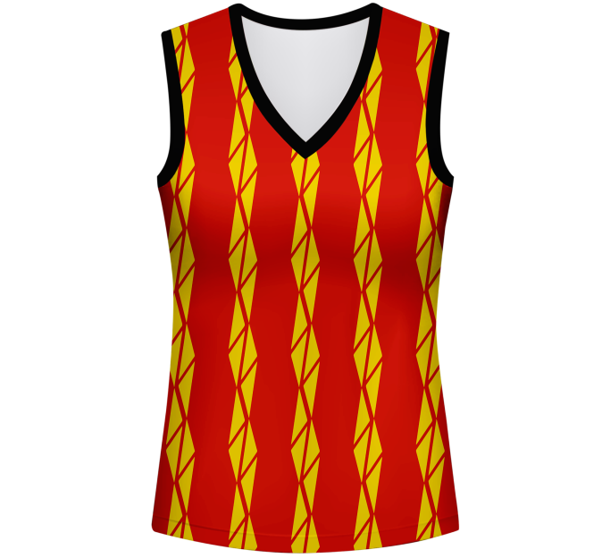 Conjunto pádel mujer sin mangas sublimado modelo bandas