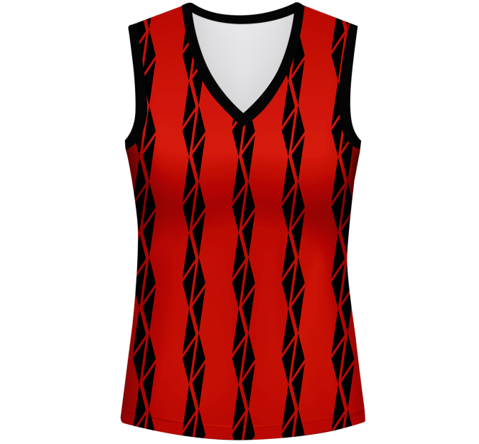 Conjunto pádel mujer sin mangas sublimado modelo bandas