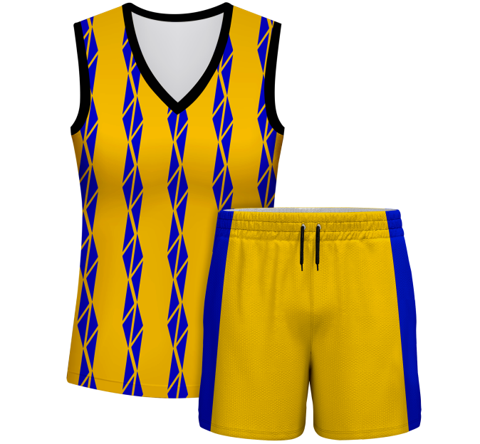 Conjunto pádel mujer sin mangas sublimado modelo bandas