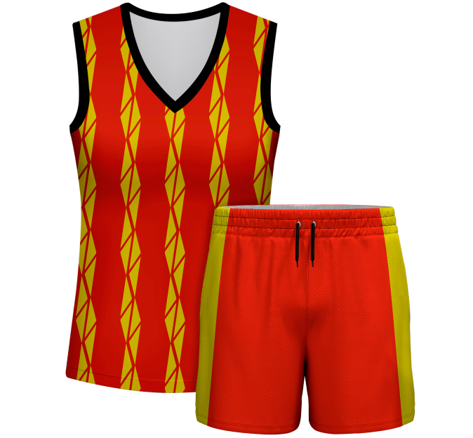 Conjunto pádel mujer sin mangas sublimado modelo bandas