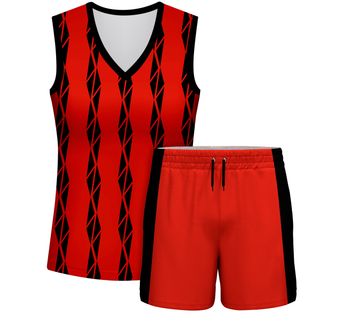 Conjunto pádel mujer sin mangas sublimado modelo bandas