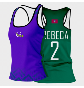 Camiseta de mujer voley tirantes Luanda personalizada