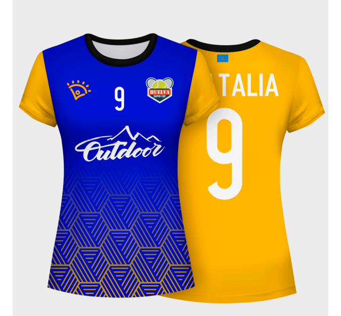 Camiseta de mujer voley manga corta Yube personalizada