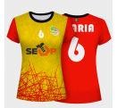 Camiseta de mujer voley manga corta Banjul personalizada