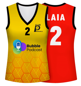 Camiseta voley mujer sin mangas sublimada modelo hexágono