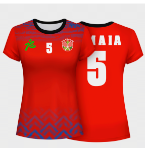 Camiseta pádel mujer manga corta sublimada modelo geométrico