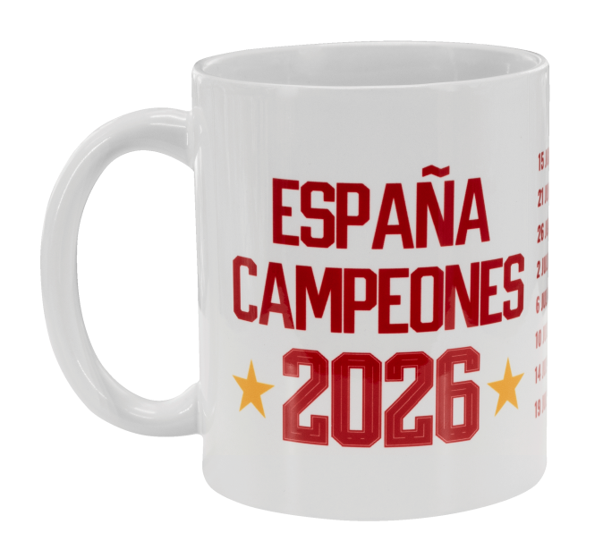 Taza blanca España Campeona