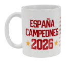 Taza blanca España Campeona