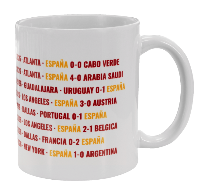 Taza blanca España Campeona