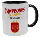 Taza con interior y asa de color Campeones del Mundo