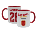 Taza con interior y asa de color Campeones del Mundo