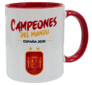 Taza con interior y asa de color Campeones del Mundo