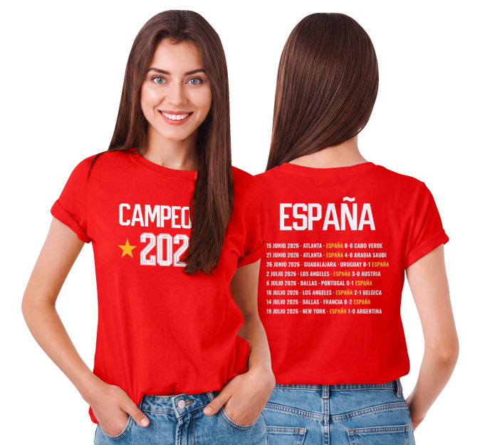 Camiseta de mujer España Campeona