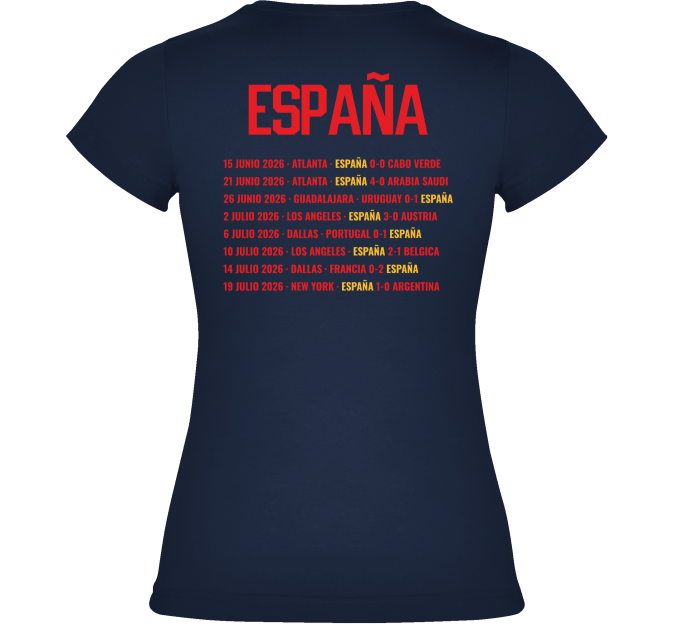 Camiseta de mujer España Campeona