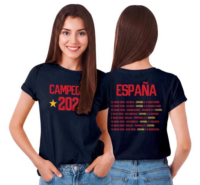 Camiseta de mujer España Campeona
