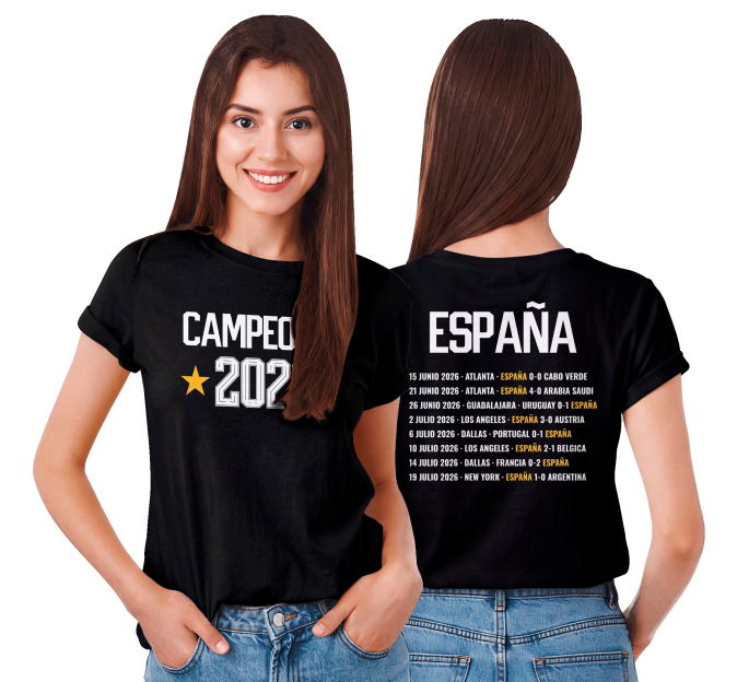 Camiseta de mujer España Campeona