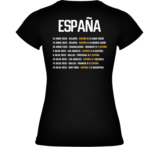 Camiseta de mujer España Campeona