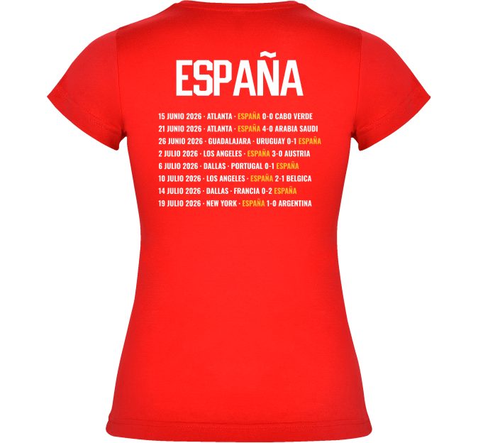 Camiseta de mujer España Campeona